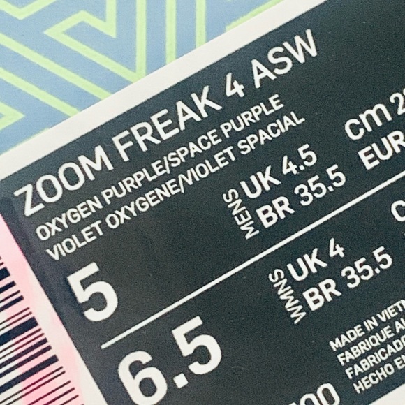 Nike Zoom Freak 4 SE All-Star Basketball Shoes Oxygen Purple/Space UK4.5 - Picture 6 of 10